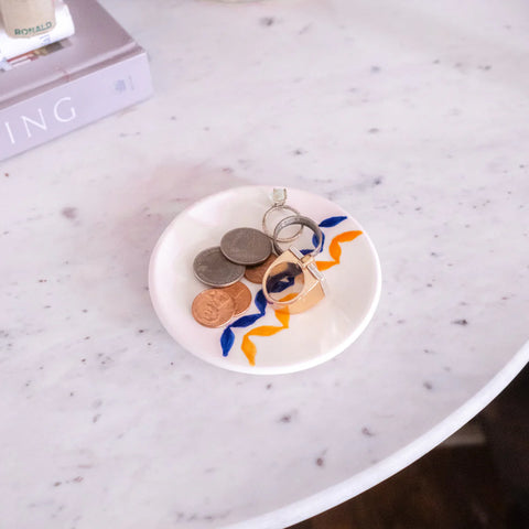 Handmade Palestinian Ceramic Trinket Dish - Made in Bethlehem Supporting Refugee Women