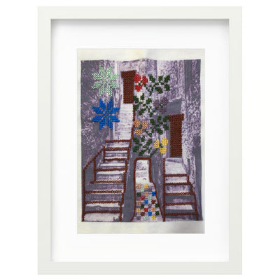 Hand-Embroidered Artwork of Stitching Memories of Home by Refugee Women | Stitching My Story – Alsama Studio, Lebanon