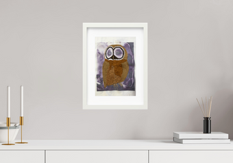 Hand-Embroidered Artwork of Wisdom and Hope Owl by Refugee Women | Stitching My Story – Alsama Studio, Lebanon (Copy)
