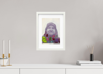 Hand-Embroidered Artwork of Home is Family by Refugee Women | Stitching My Story – Alsama Studio, Lebanon