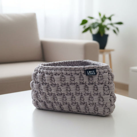 Triangle Crochet Basket - Handmade in Ukraine