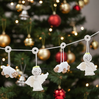 Angel and Sheep Garland - Handmade in Ukraine