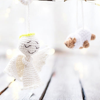 Angel and Sheep Garland - Handmade in Ukraine