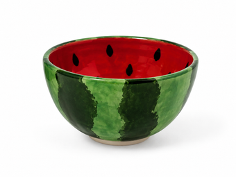 Palestinian Ceramic Watermelon Ice Cream Bowl