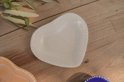 Handmade Heart Candy and Catchall Dish | Palestinian Pottery