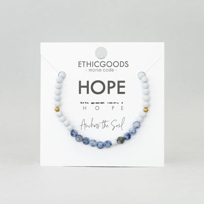 HOPE Morse Code Bracelet – Anchors the Soul - Love Welcomes
