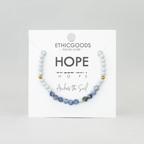 HOPE Morse Code Bracelet – Anchors the Soul