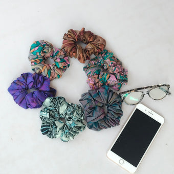 Upcycled Sari Scrunchie – Assorted Colors