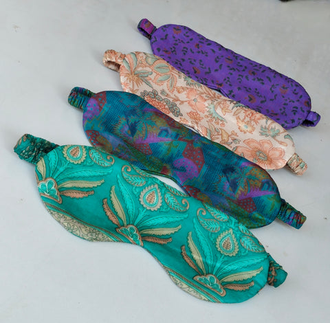 Upcycled Sari Sleep Mask – Assorted Colors