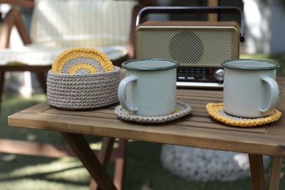 Knitted Coasters - set of 4