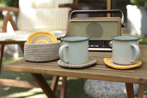 Knitted Coasters - set of 4