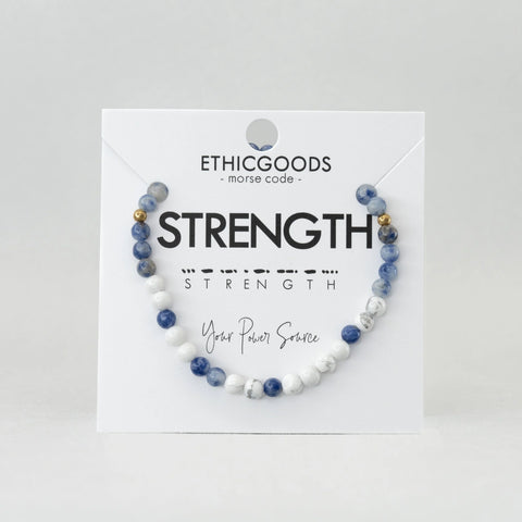 STRENGTH Morse Code Bracelet – Your Power Source