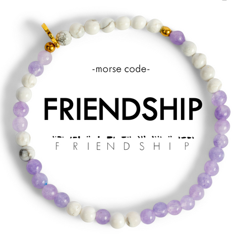 FRIENDSHIP Morse Code Bracelet – Bestie Energy, Fully Activated