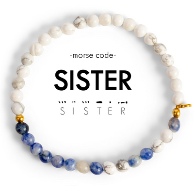 SISTER Morse Code Bracelet | Ethically Made in Thailand - Love Welcomes