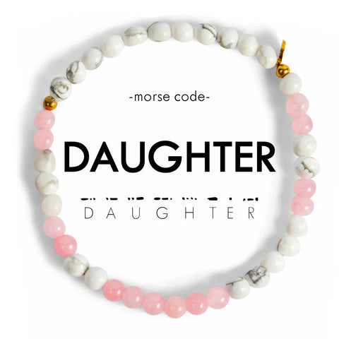 DAUGHTER Morse Code Bracelet – The Greatest Gift
