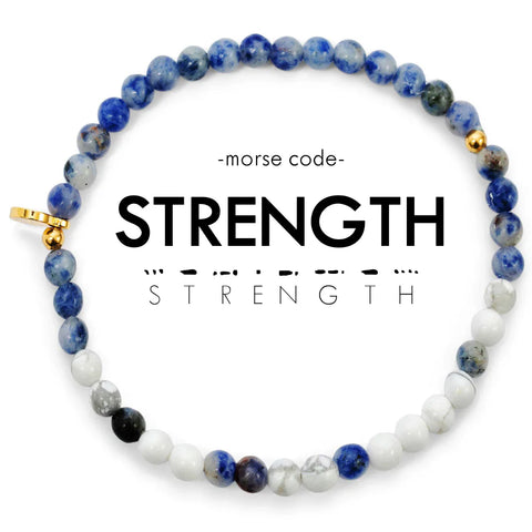 STRENGTH Morse Code Bracelet – Your Power Source