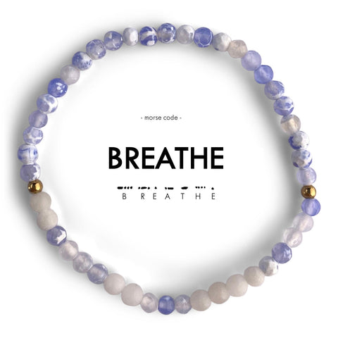BREATHE Morse Code Bracelet | Ethically Made in Thailand - Love Welcomes