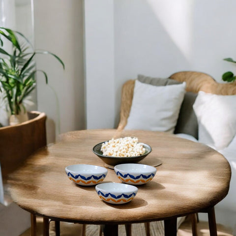 Set of three snack bowls