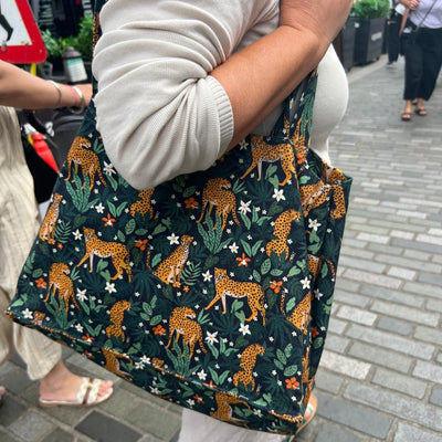 Tiger Print Canvas Carry-All Bag – Limited Edition
