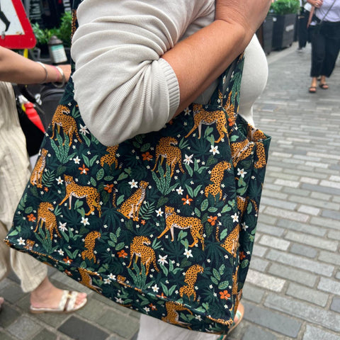 Tiger Print Canvas Carry-All Bag – Limited Edition