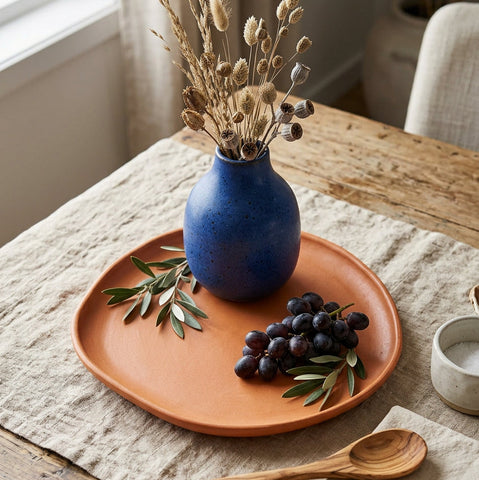 Handmade Ceramic Serving Platter | Terracotta | Made in Bethlehem, Palestine
