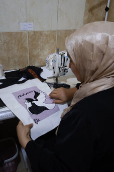 Embroidered "We're Looking for Peace" Art by Refugee Women | Joy is Resistance