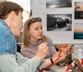 Handmade Knitted Blanket – Soft Rainbow Ombre Throw by Artisans in Ukraine