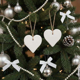 Hearts for Palestine — Ceramic Ornament Set of 2