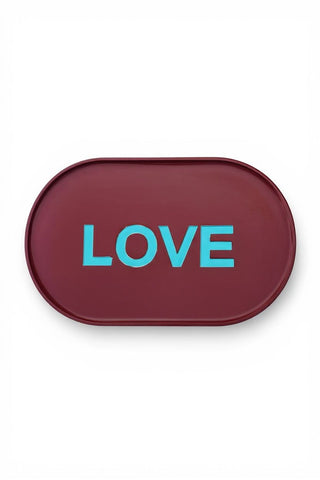 Love Wooden Tray - Handcrafted in Palestine