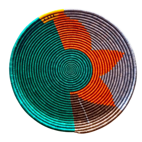 Rwandan Handwoven Spiral Bowl and Trivets – Spiral of Connection - Love Welcomes