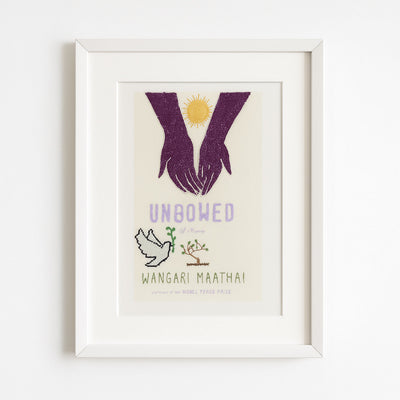 Hand-Embroidered “Unbowed: Wangari Maathai Tribute” Art – Celebrating Peace & Resilience | Original & Fine Art Print Available