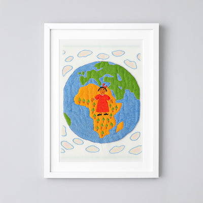 Hand-Embroidered “Women for Peace” Art – Supporting Peace & Justice | Original & Fine Art Print Available