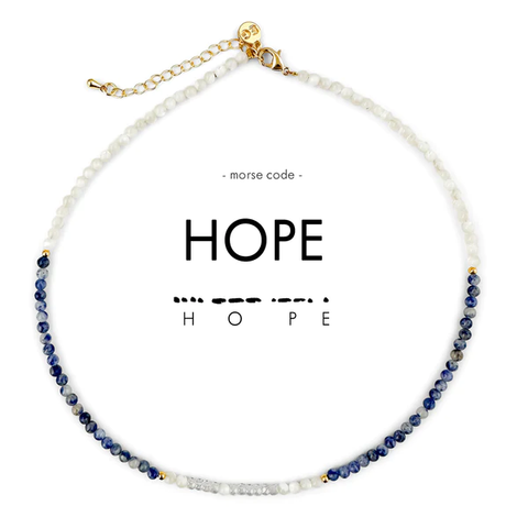 Morse Code Necklace HOPE