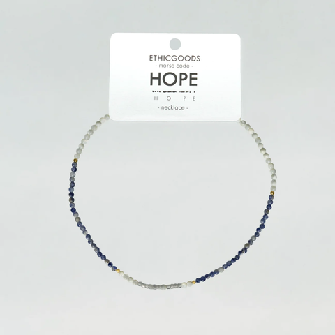 Morse Code Necklace HOPE - Love Welcomes
