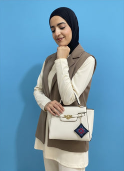 Courage to Carry Syrian Star Bag Charm | Handmade Embroidered Charm from Lebanon