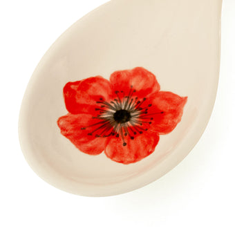 Anemone Coronaria Ceramic Spoon Holder