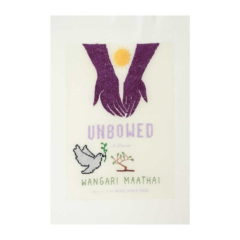 Hand-Embroidered “Unbowed: Wangari Maathai Tribute” Art – Celebrating Peace & Resilience | Original & Fine Art Print Available