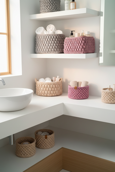 Square Crochet Basket | Handmade in Ukraine