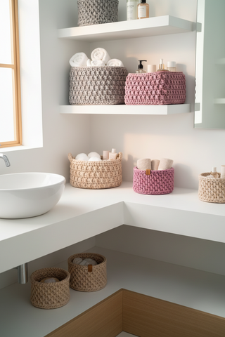 Square Crochet Basket | Handmade in Ukraine