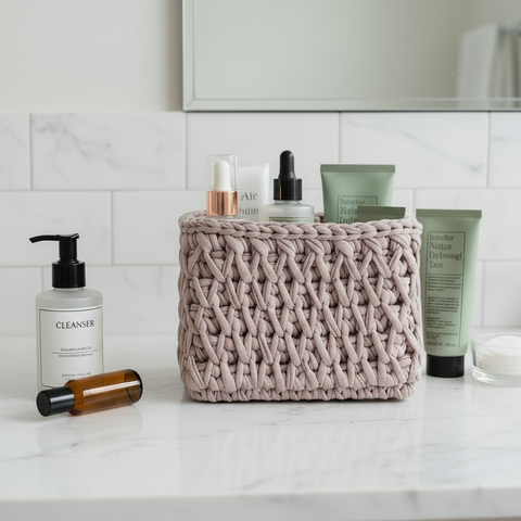 Square Crochet Basket | Handmade in Ukraine - Love Welcomes