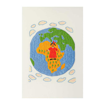 Hand-Embroidered “Women for Peace” Art – Supporting Peace & Justice | Original & Fine Art Print Available