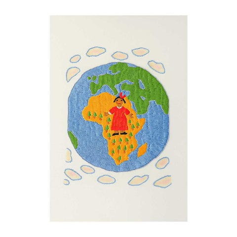 Hand-Embroidered “Women for Peace” Art – Supporting Peace & Justice | Original & Fine Art Print Available