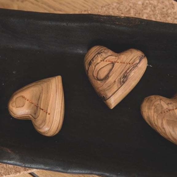 Olive Wood Heart - KESTREL